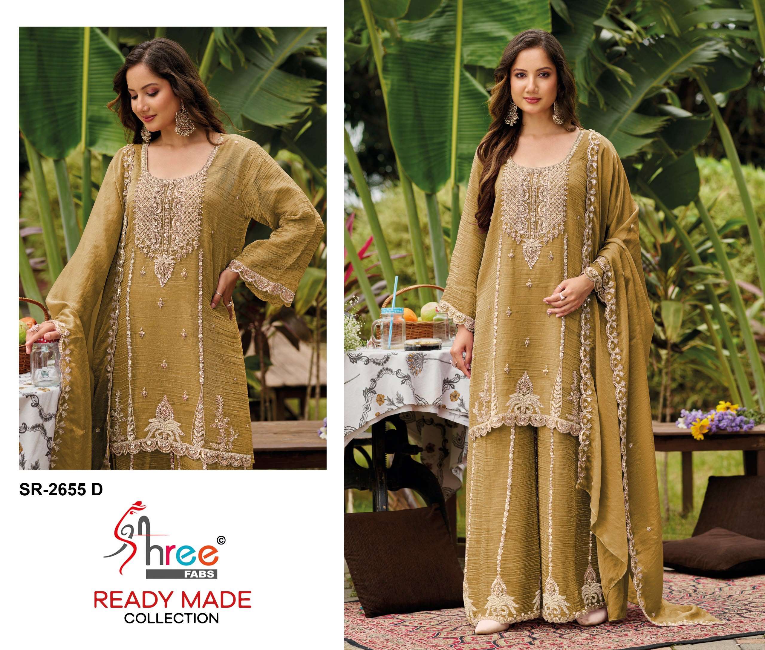 SHREE FABS 2655 SALSA WITH BEATS WORK PALAZZO SUIT 3 PIECE FUNCTION TYPE RETAILER 